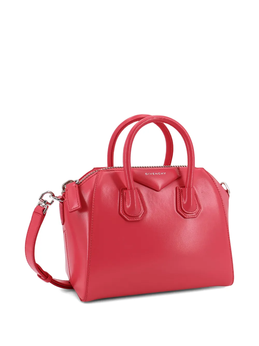 Givenchy Antigona Mini Leather Crossbody Bag In Red