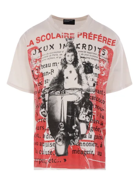 Enfants Riches Déprimés La Scolaire Préféree distressed printed T-shirt