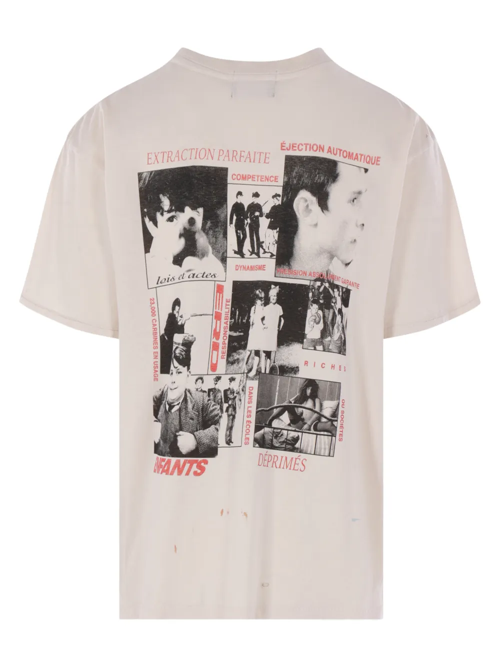 Enfants Riches Déprimés La Scolaire Préféree distressed printed T-shirt - Wit