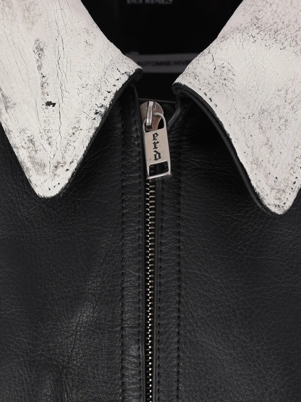 Grained Leather Jacket