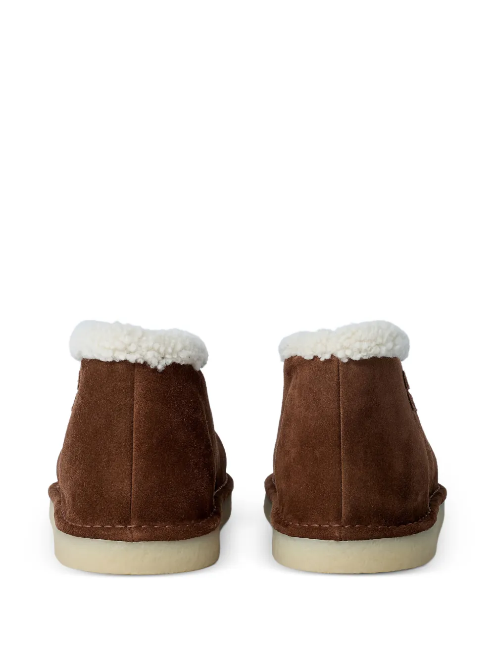 Miu Miu logo-patch shearling-trim boots | Ankle Boots | Image 2