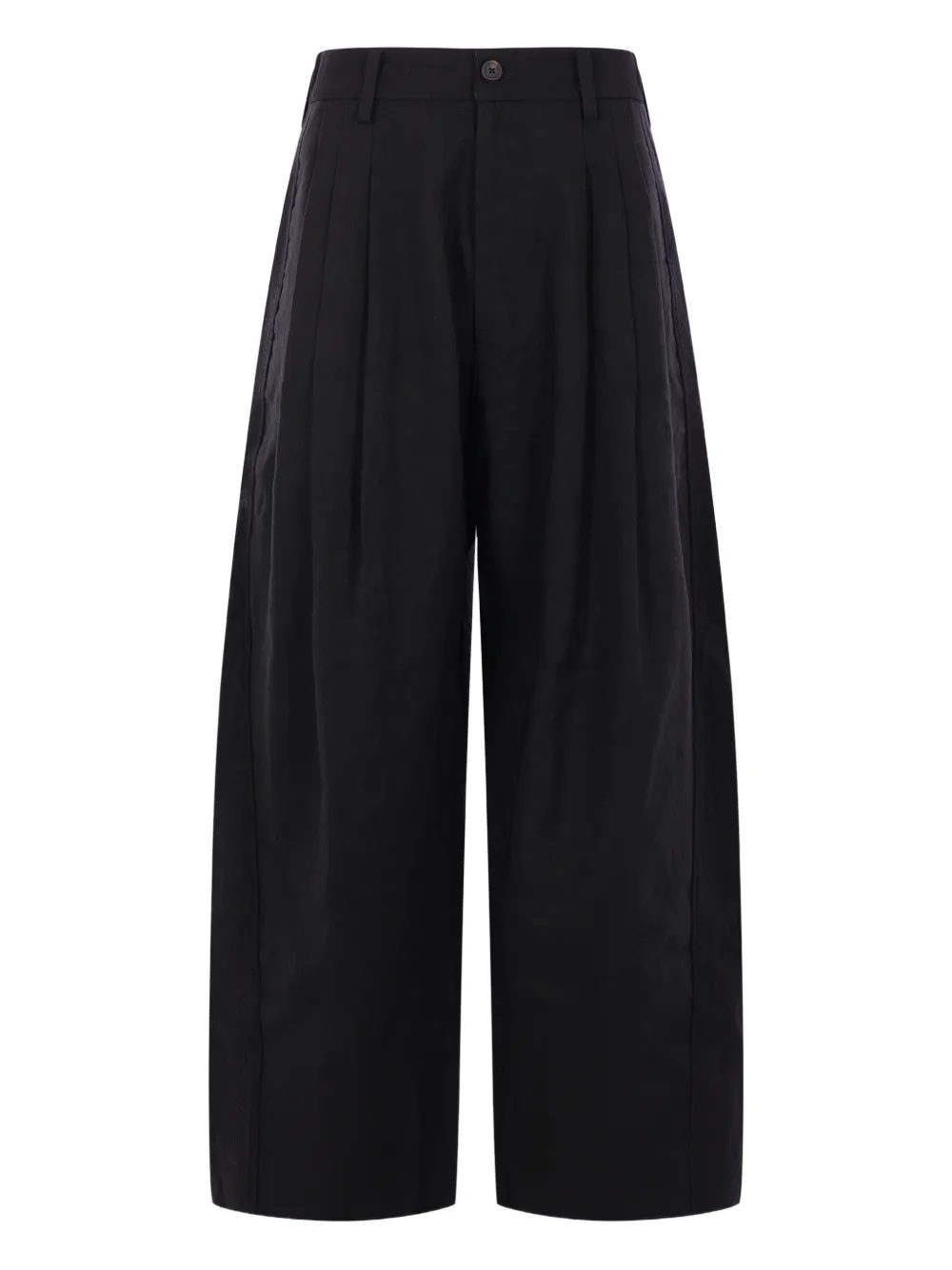 Ziggy Chen belt-loops pleated trousers | Black | Image 1