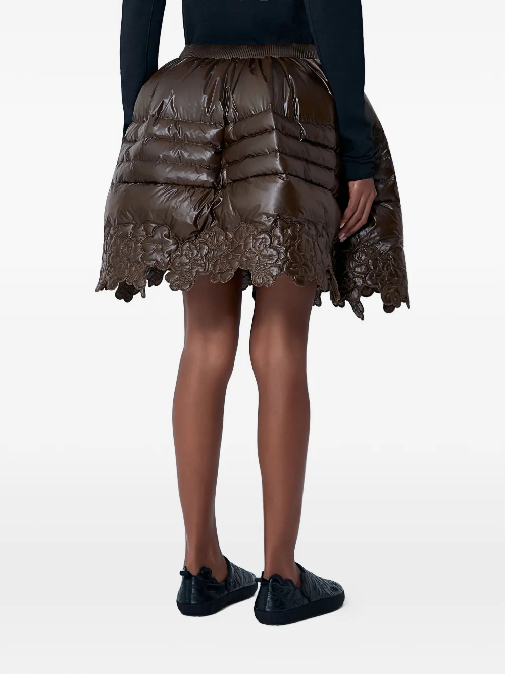 The North Face x Cecilie Bahnsen Elena gewatteerde mini-rok Bruin