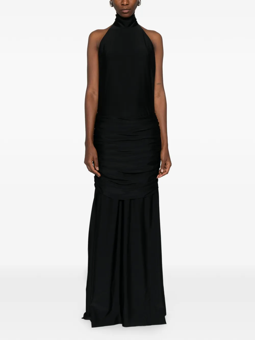 MEDEEA Maxi-jurk met ringdetail - Zwart