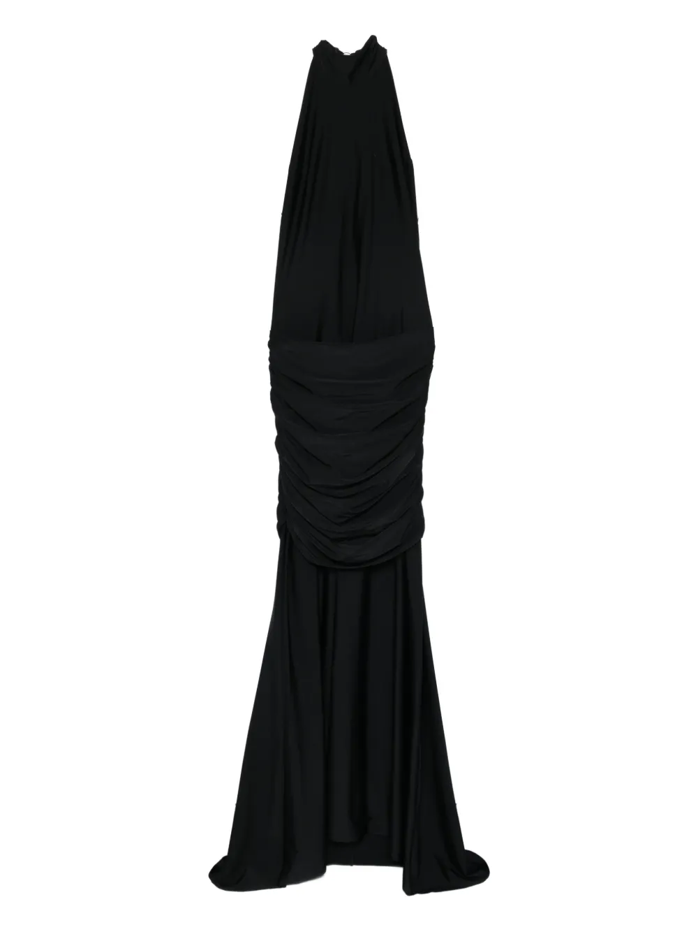 Medeea Rings-details Maxi Dress In Black