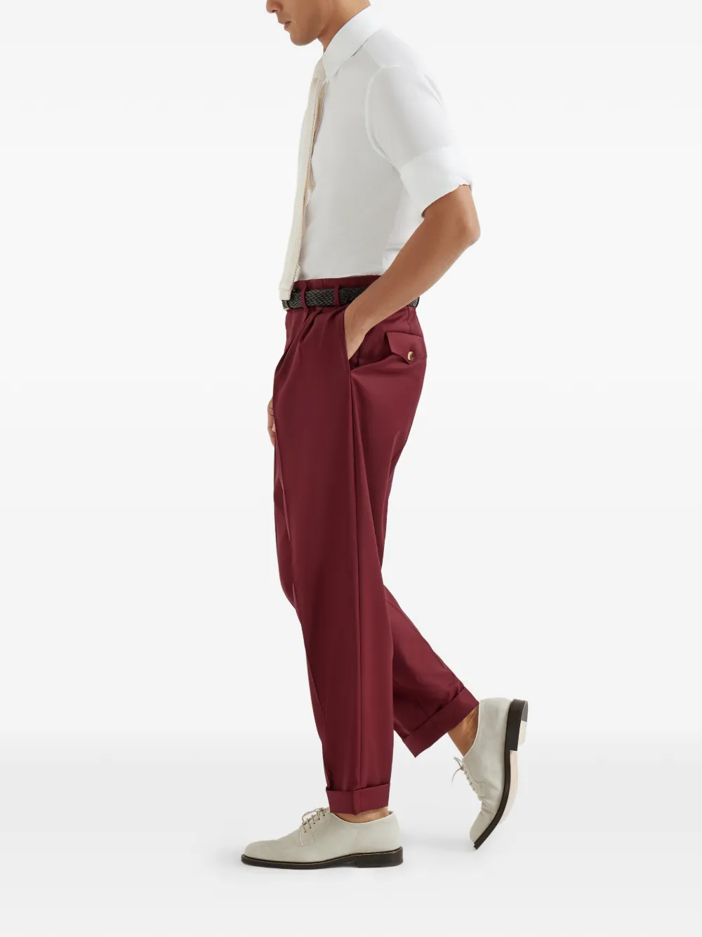 Brunello Cucinelli Plooibroek Rood