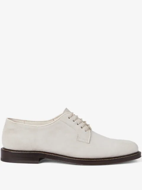 Brunello Cucinelli lace-up suede derby shoes