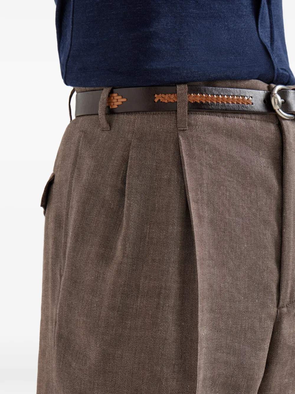 Brunello Cucinelli Plooibroek Bruin