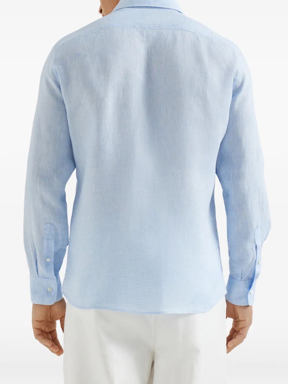Brunello Cucinelli Overhemd met gespreide kraag Blauw
