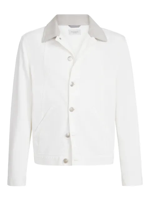 Brunello Cucinelli veste en jean à boutonnière