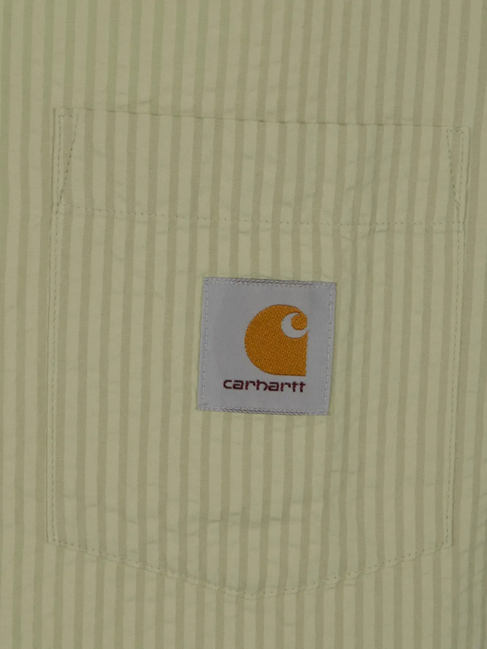 Carhartt Striped Chest-pocket Shirt In Green