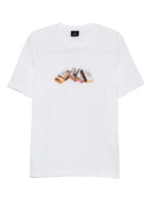 PS Paul Smith graphic-printed T-shirt | White | FARFETCH CA