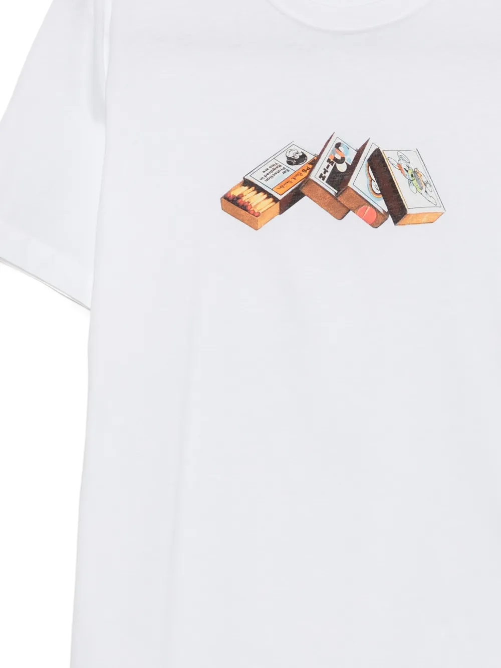 PS Paul Smith T-shirt met grafische print Wit