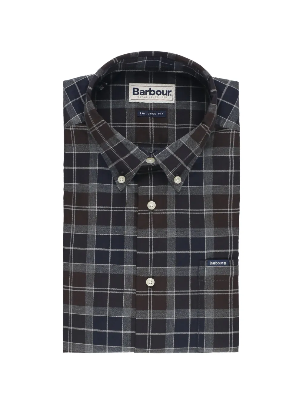Barbour checked cotton shirt - Blu