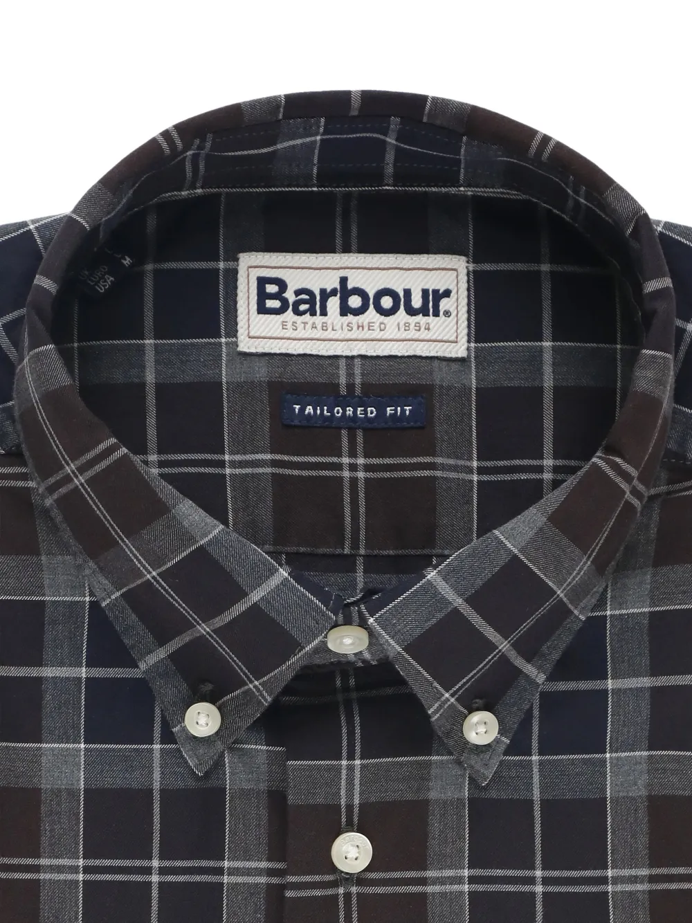 Barbour checked cotton shirt - Blauw