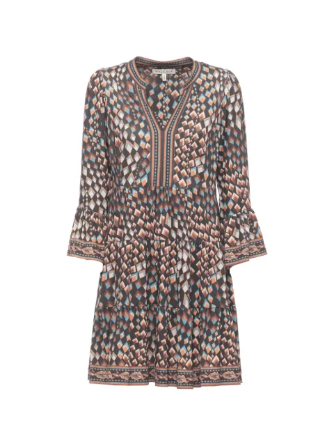 Hale Bob Annika geometric V-neck dress