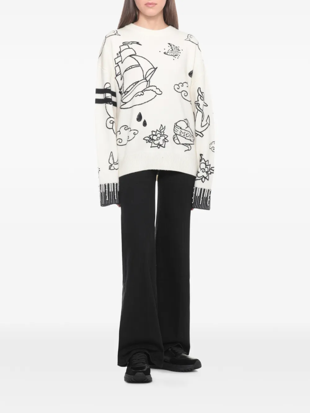 PINKO Love Birds sneakers - Zwart