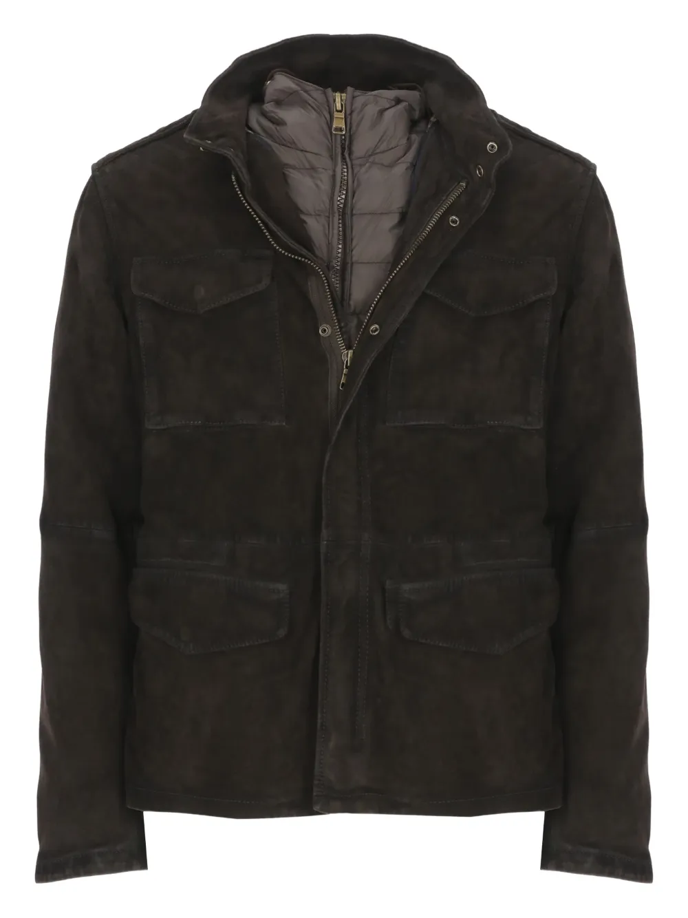 THE JACK LEATHERS snap-button pocket suede jacket | marrón | Image 1