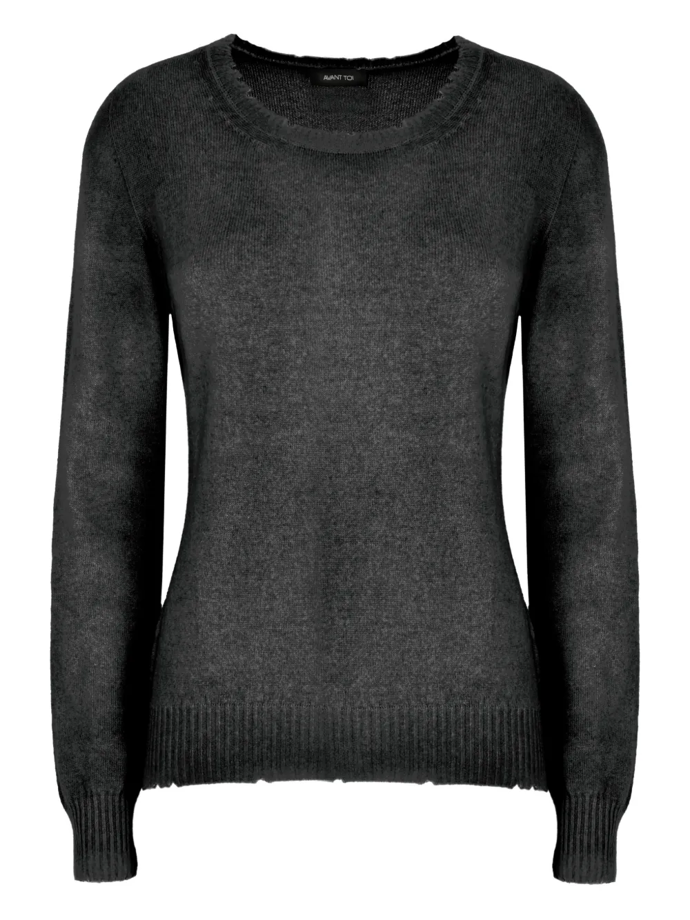 Avant Toi round-neck ribbed sweater | Grey | Image 1