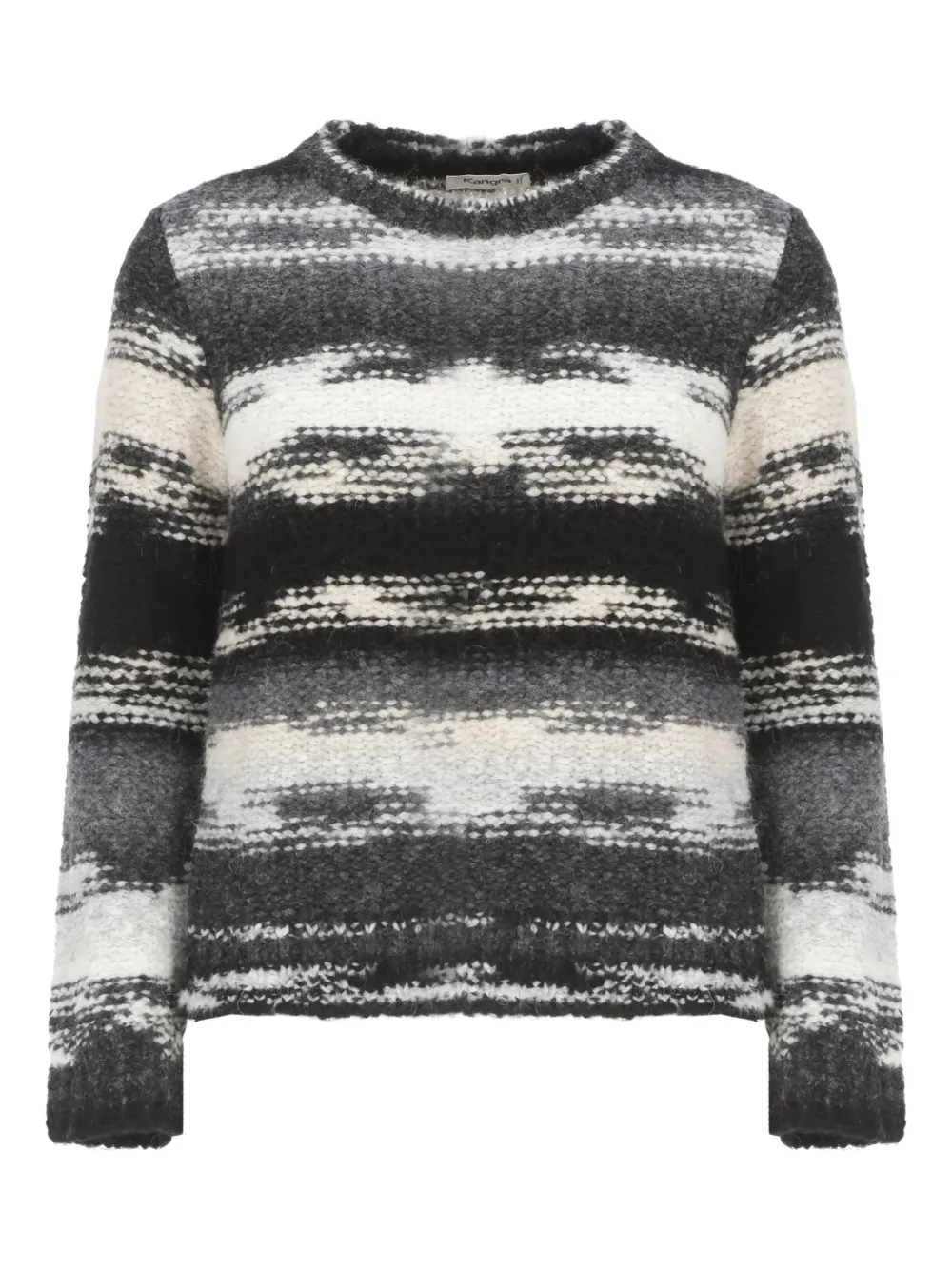 Kangra round-neck long-sleeve sweater - Nero