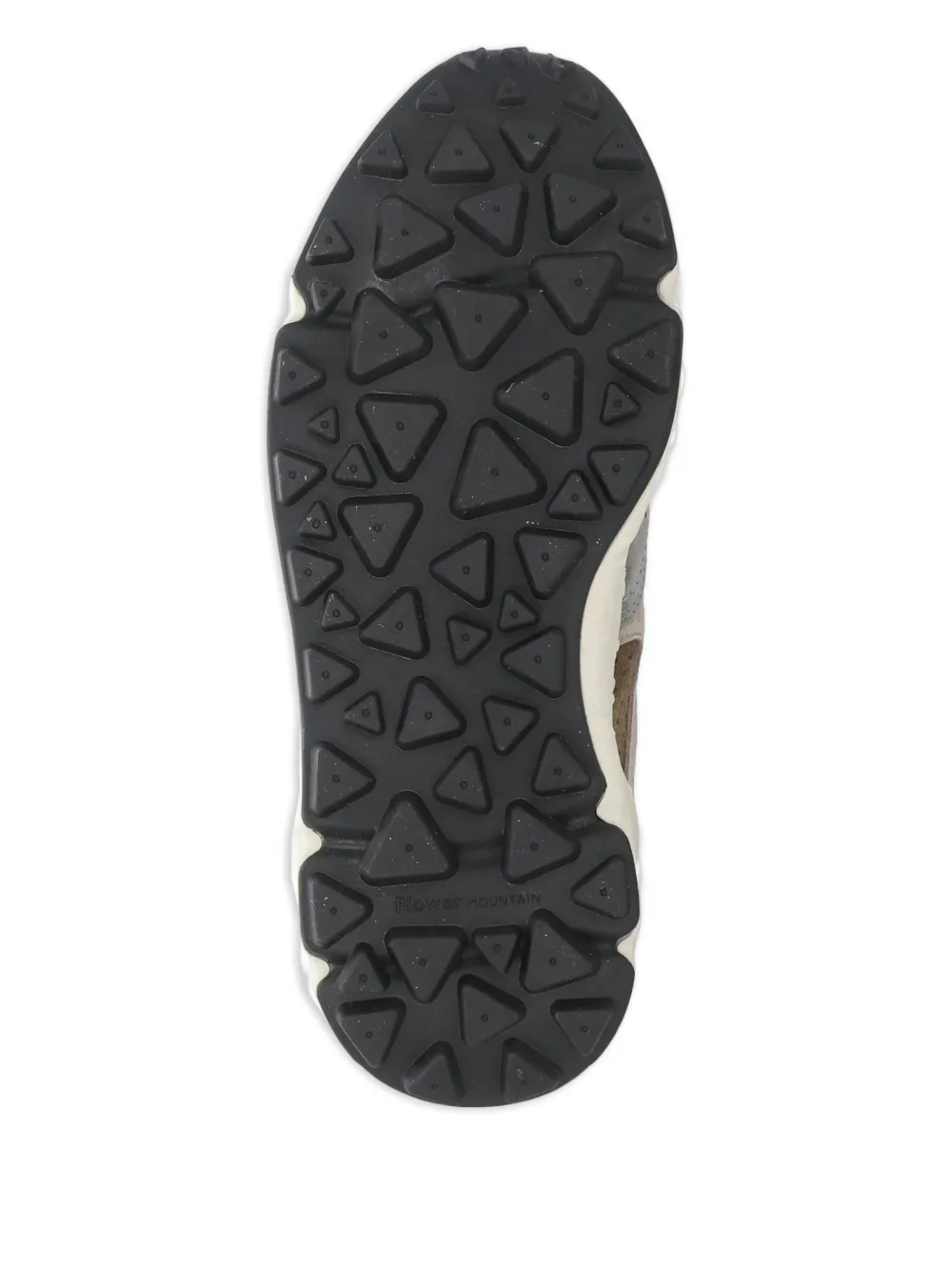 FLOWER MOUNTAIN Low-top sneakers met leren vlakken Grijs