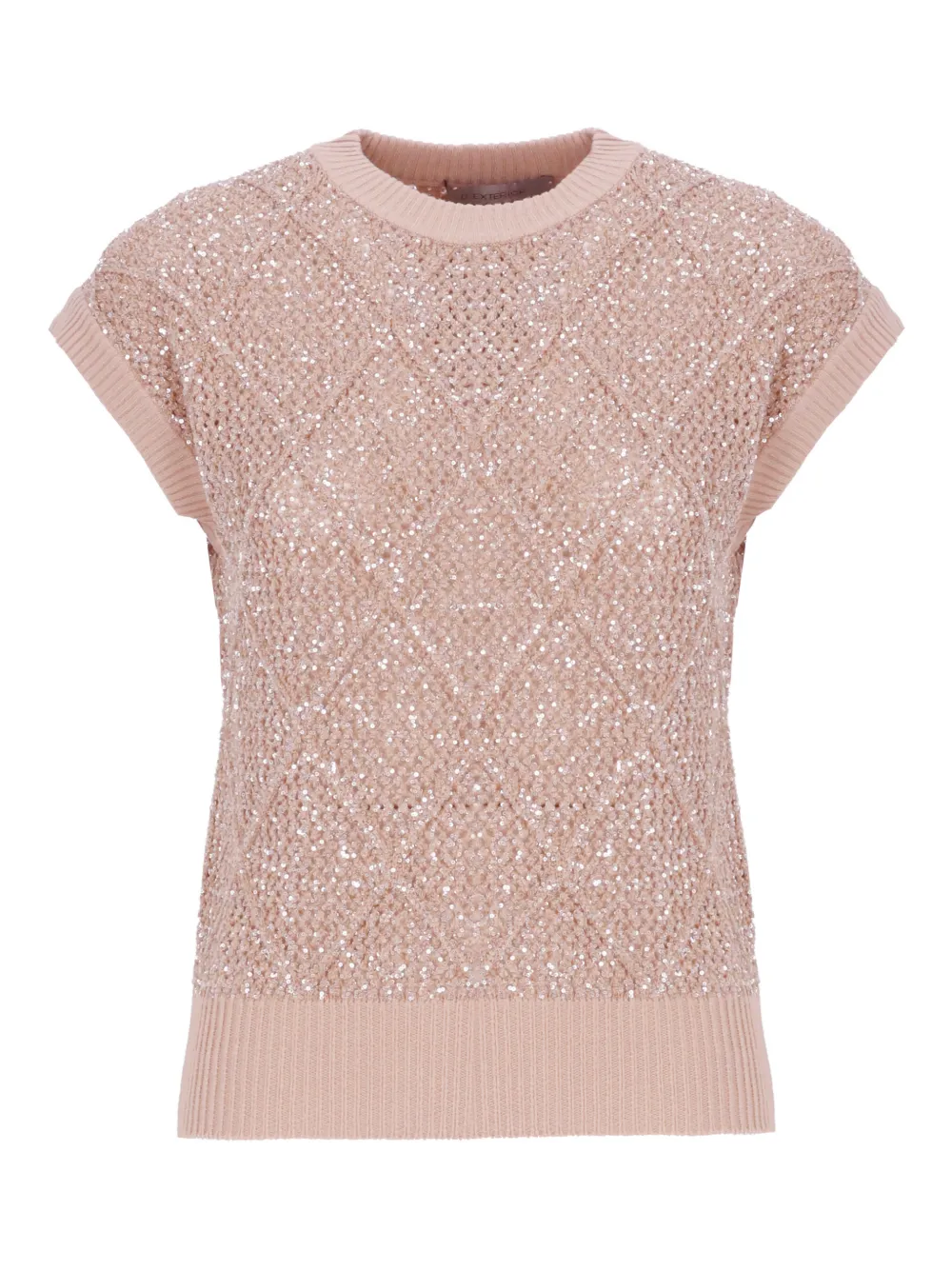 D.Exterior round-neck vest - Toni neutri