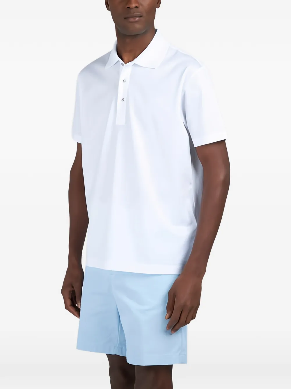 Paul & Shark shark fin embroidery polo shirt - Wit