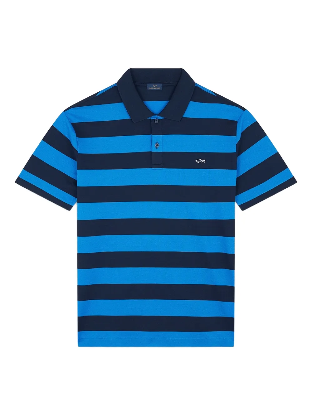 Paul & Shark striped double piqué cotton polo shirt - Blu