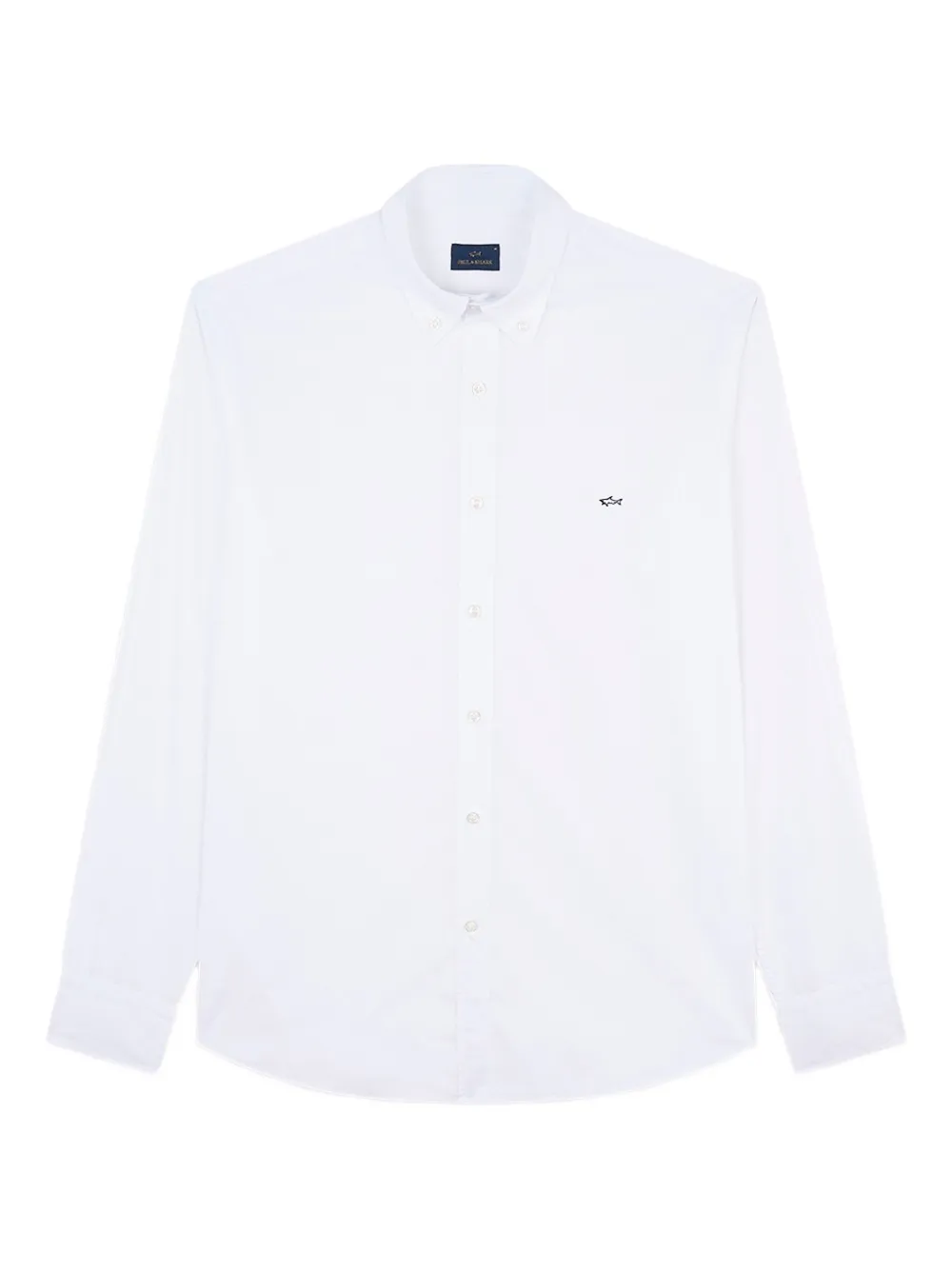 Paul & Shark camisa de popelina con tiburón bordado | blanco | Image 1