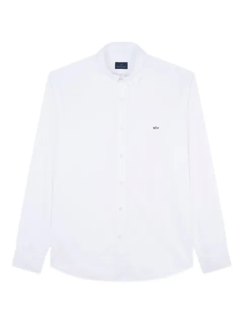 Paul & Shark shark embroidery cotton poplin shirt