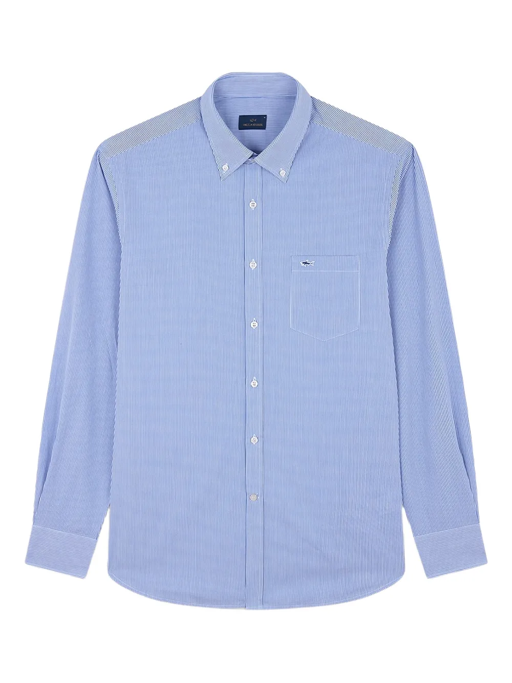 Paul & Shark chemise en popeline à rayures | bleu | Image 1