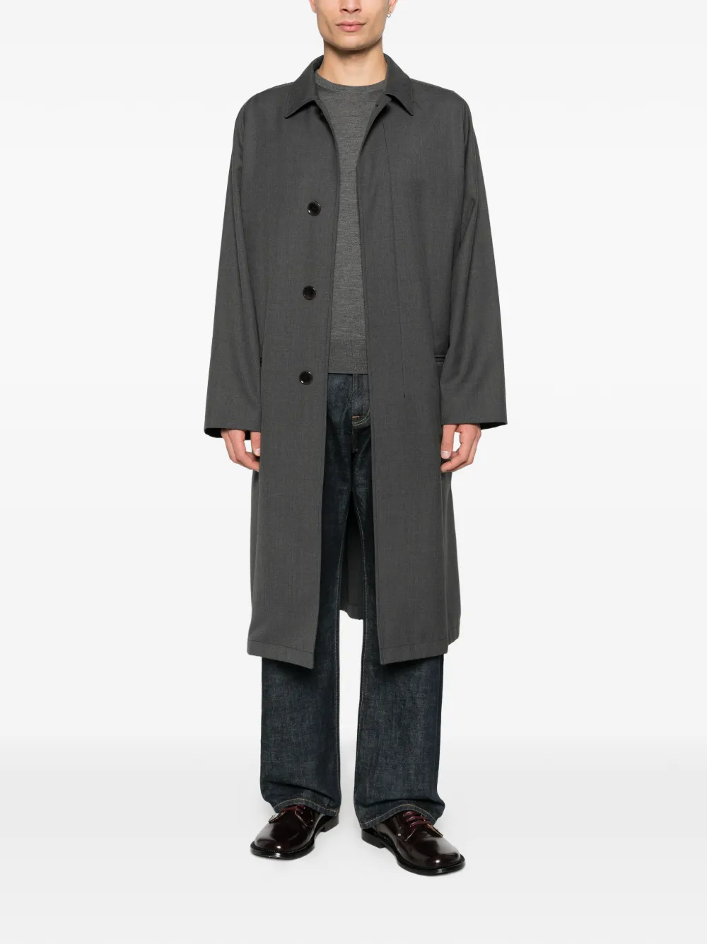 IVORY PARIS crew-neck long-sleeve sweater - Grijs