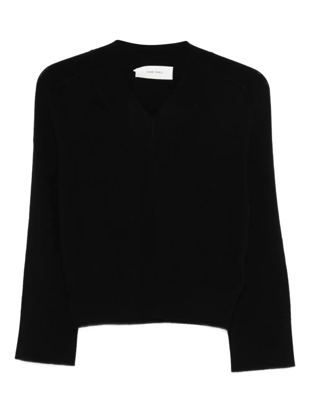 IVORY PARIS V-neck sweater - Nero