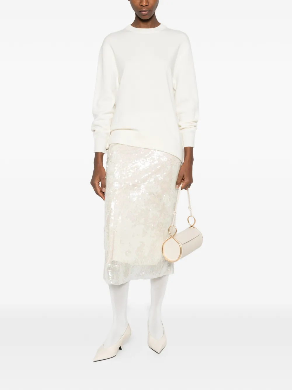  Ivory Paris Crew-neck Sweater - Neutrals 