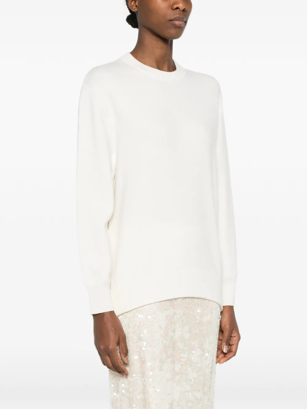  Ivory Paris Crew-neck Sweater - Neutrals 