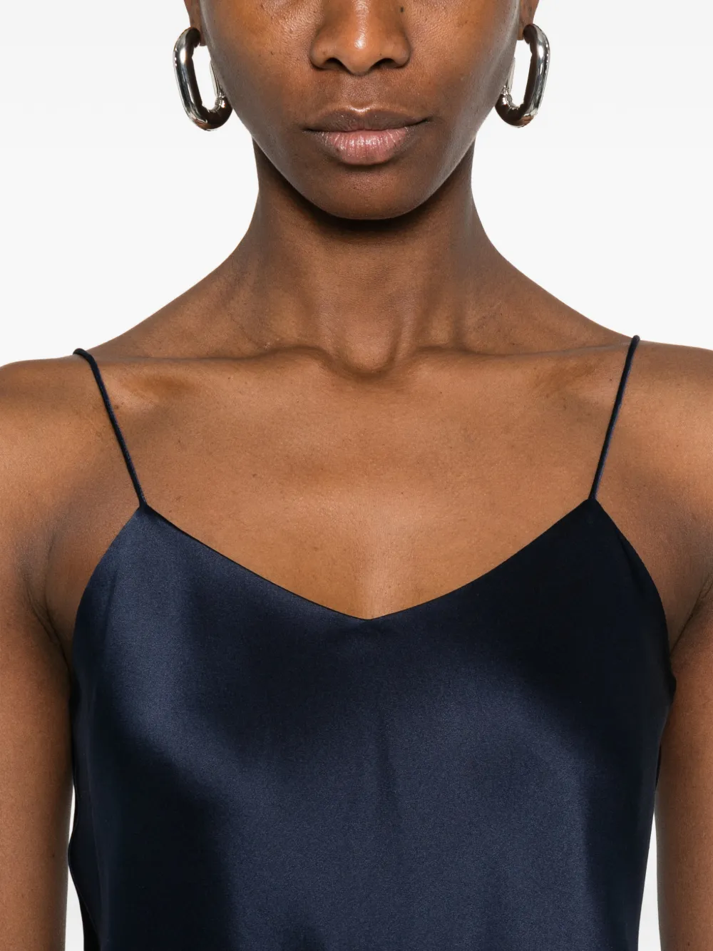 IVORY PARIS Tanktop met spaghettibandje Blauw