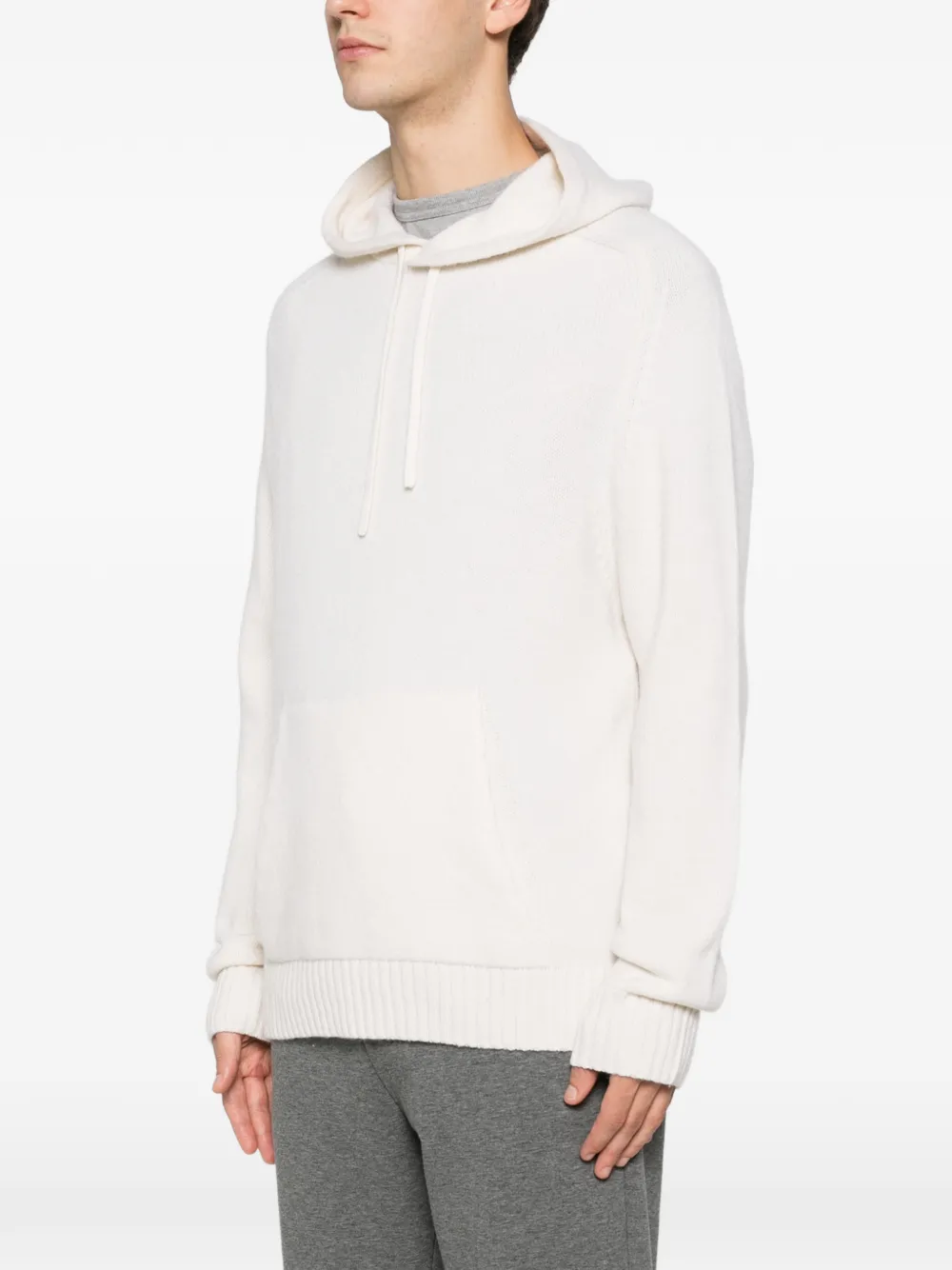 Hōsio Pouch-pocket Hoodie In Neutral