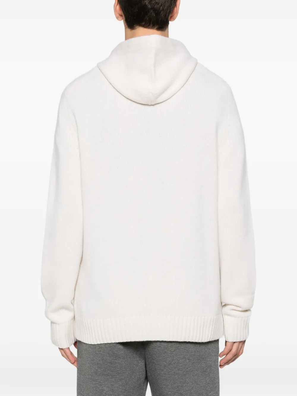 Hōsio Pouch-pocket Hoodie In Neutral