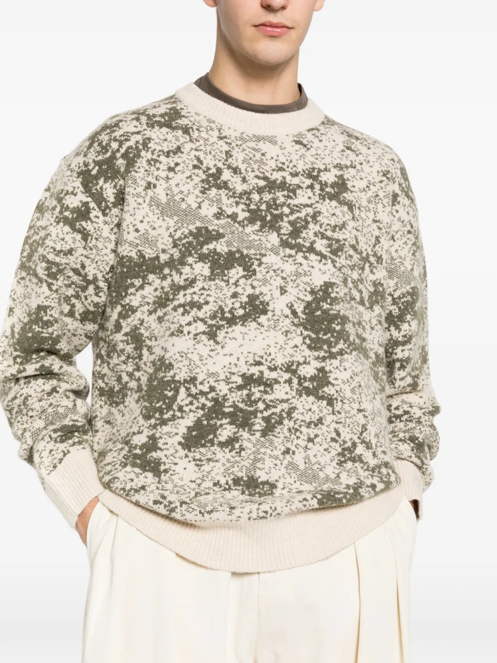 Hōsio Crew-neck Sweater In Gray