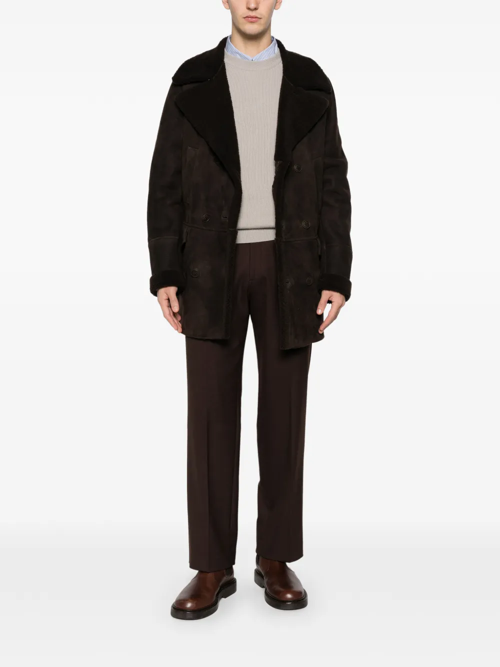 Hosio crew-neck sweater - Beige