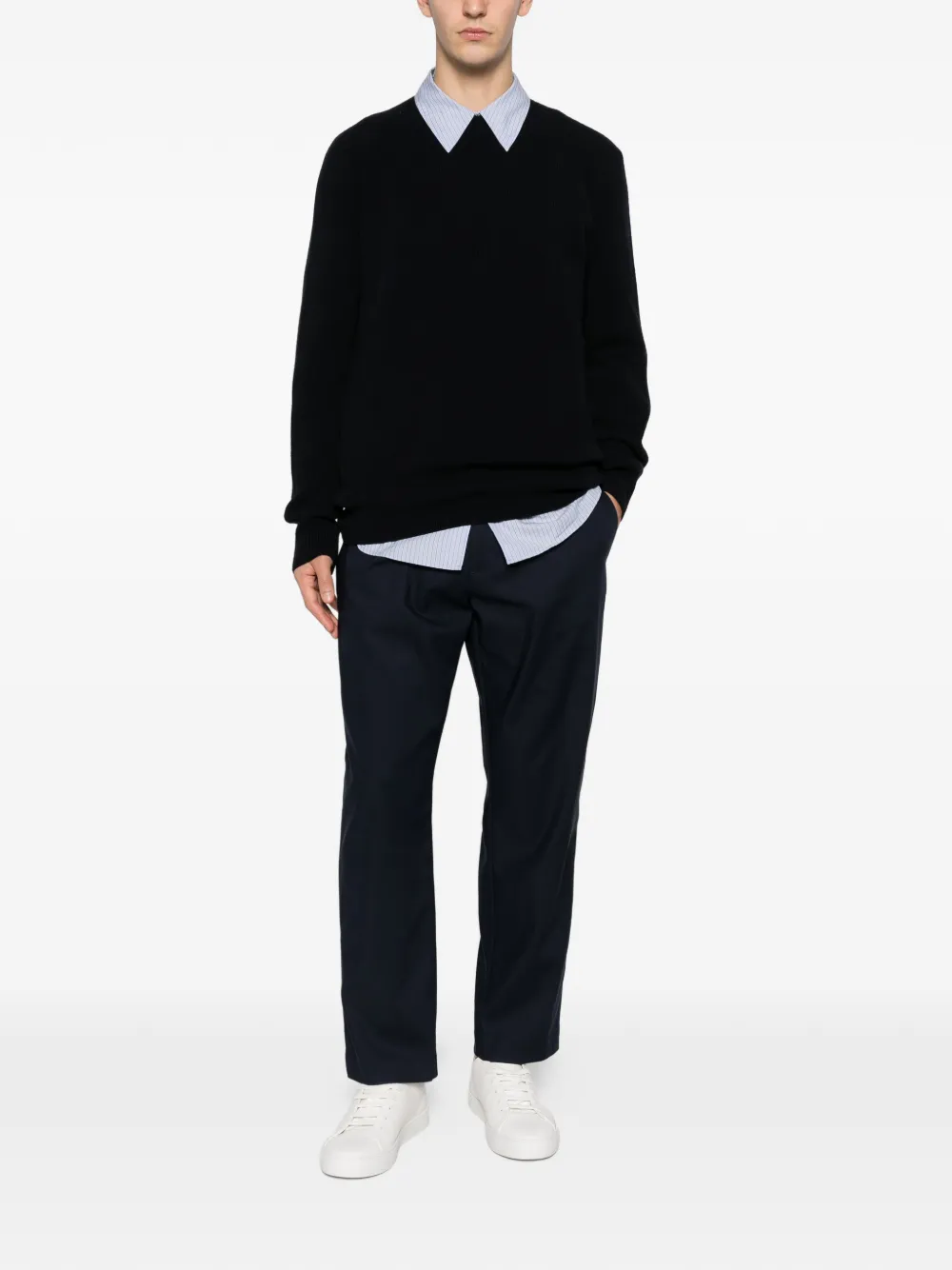 Hosio long-sleeve sweater - Blauw