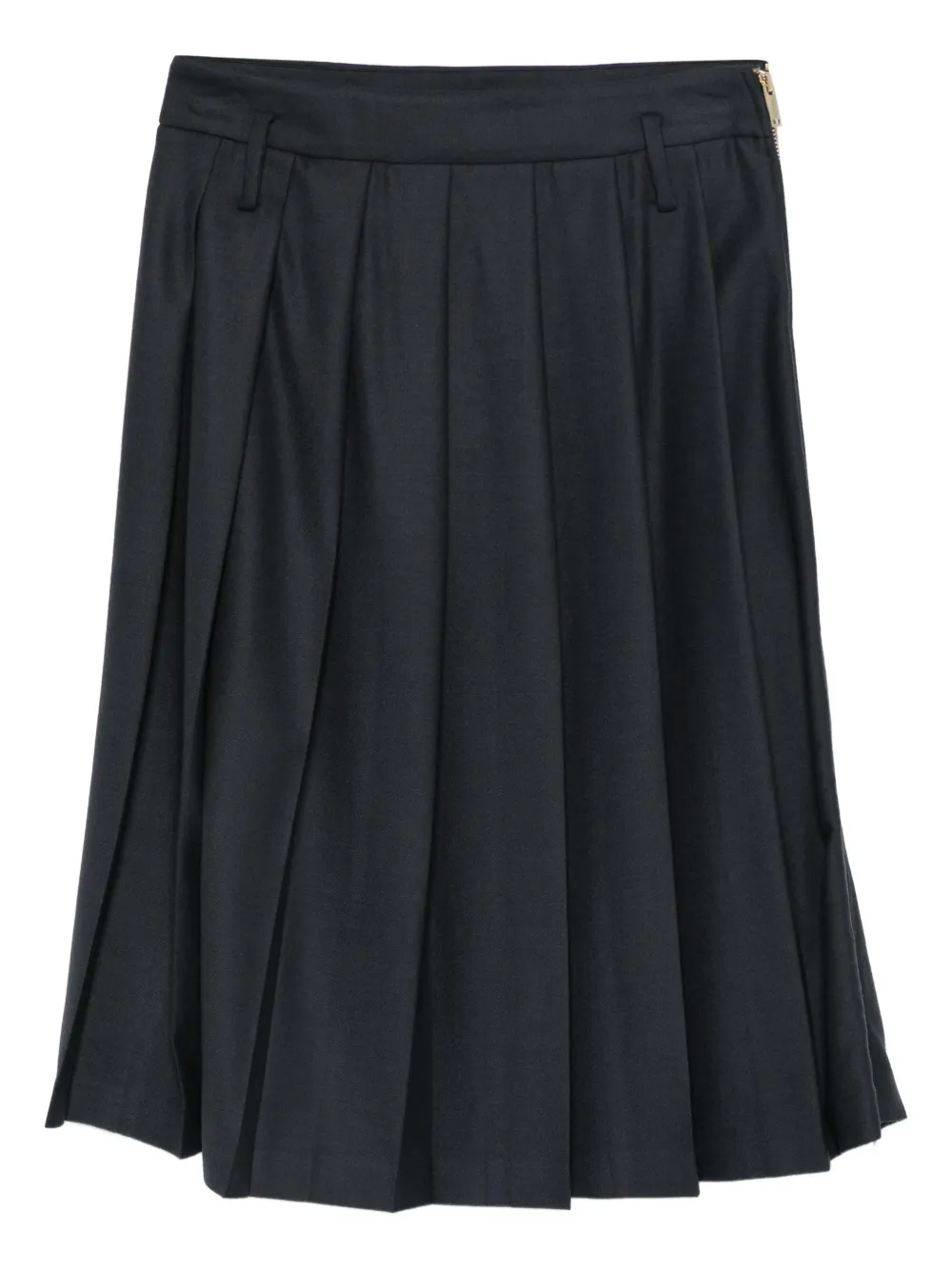 Semicouture Estella pleated midi skirt - Blu