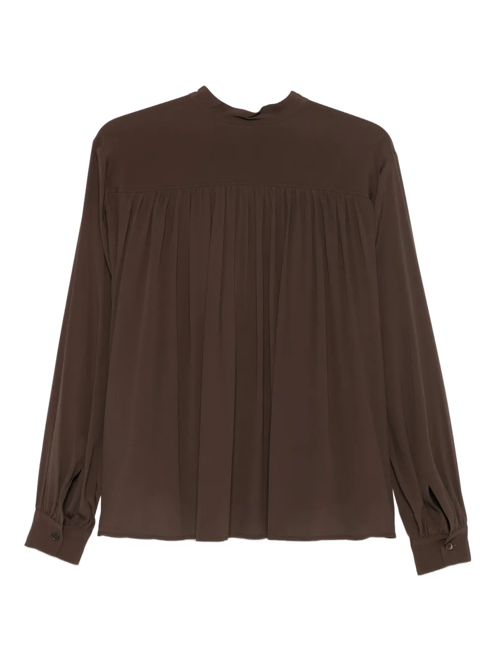 Semicouture long-sleeve V-neck blouse - Bruin