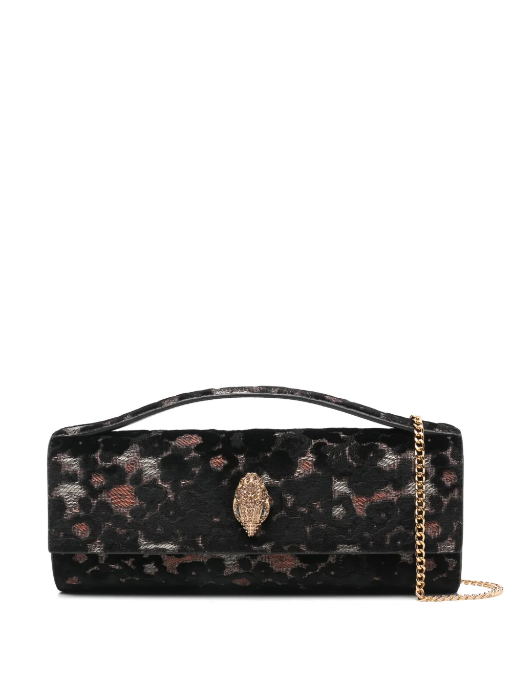 Kurt Geiger London Bond Long leopard embellished tote bag - Nero