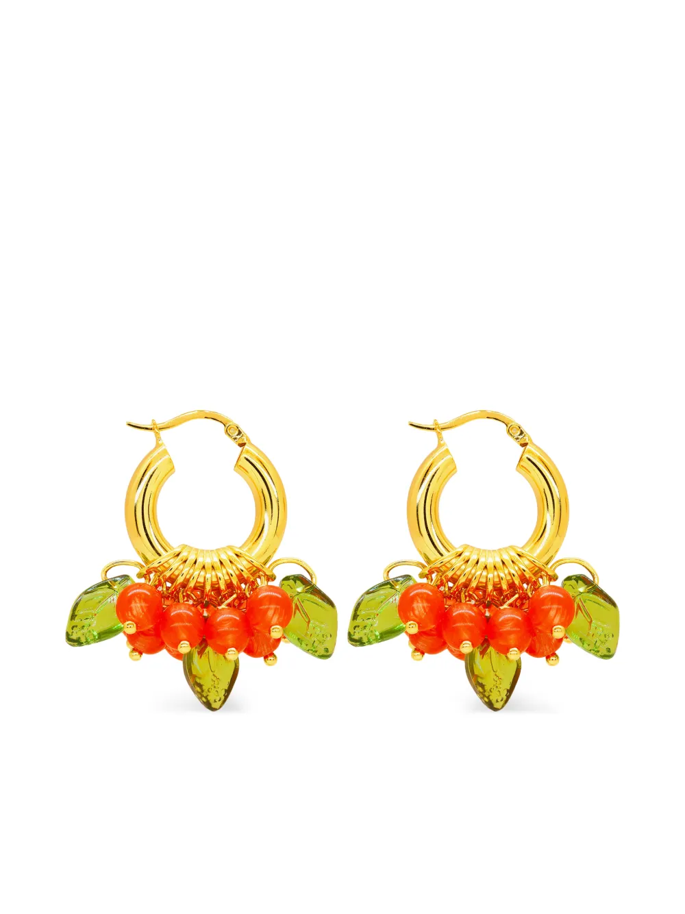 Annele Lingonberry Beret earrings - Oro