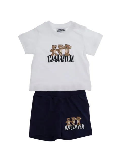 Moschino Kids set de shorts con logo estampado