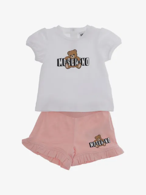 Moschino Kids set de shorts con logo estampado