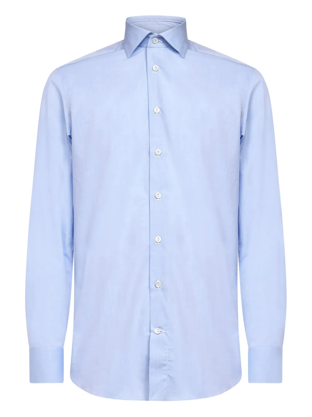 D4.0 button long-sleeves shirt - ブルー