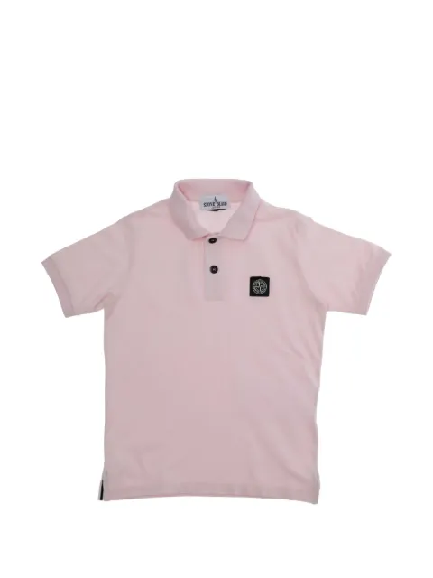 Stone Island Junior playera tipo polo con parche del logo