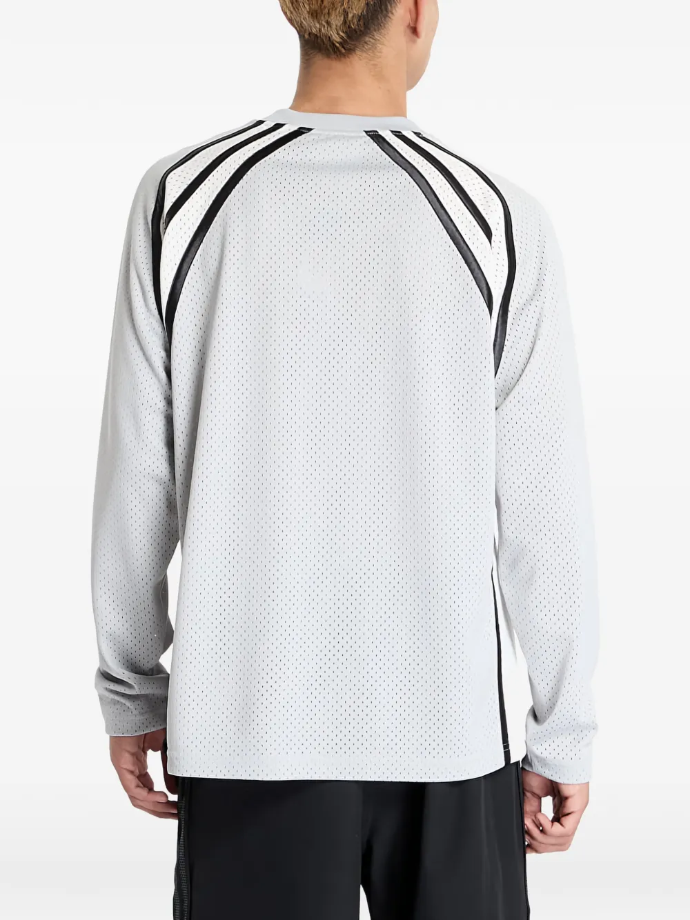 adidas Warm-Up logo stripe T-shirt Grijs